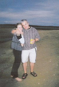 Bec and Dad_beach