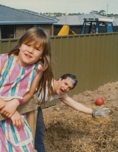 Persistently funny - we have an almost identical shot almost 20 years late (I do have all my teeth in the most recent one though).